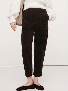 Banana Republic Chocolate Brown Corduroy Barrel Pants